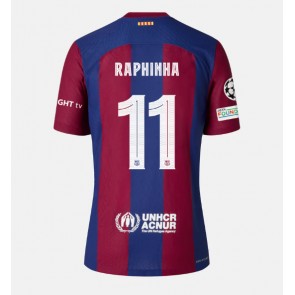 Maillot de foot Barcelona Raphinha Belloli #11 Domicile 2023-24 Manches Courte